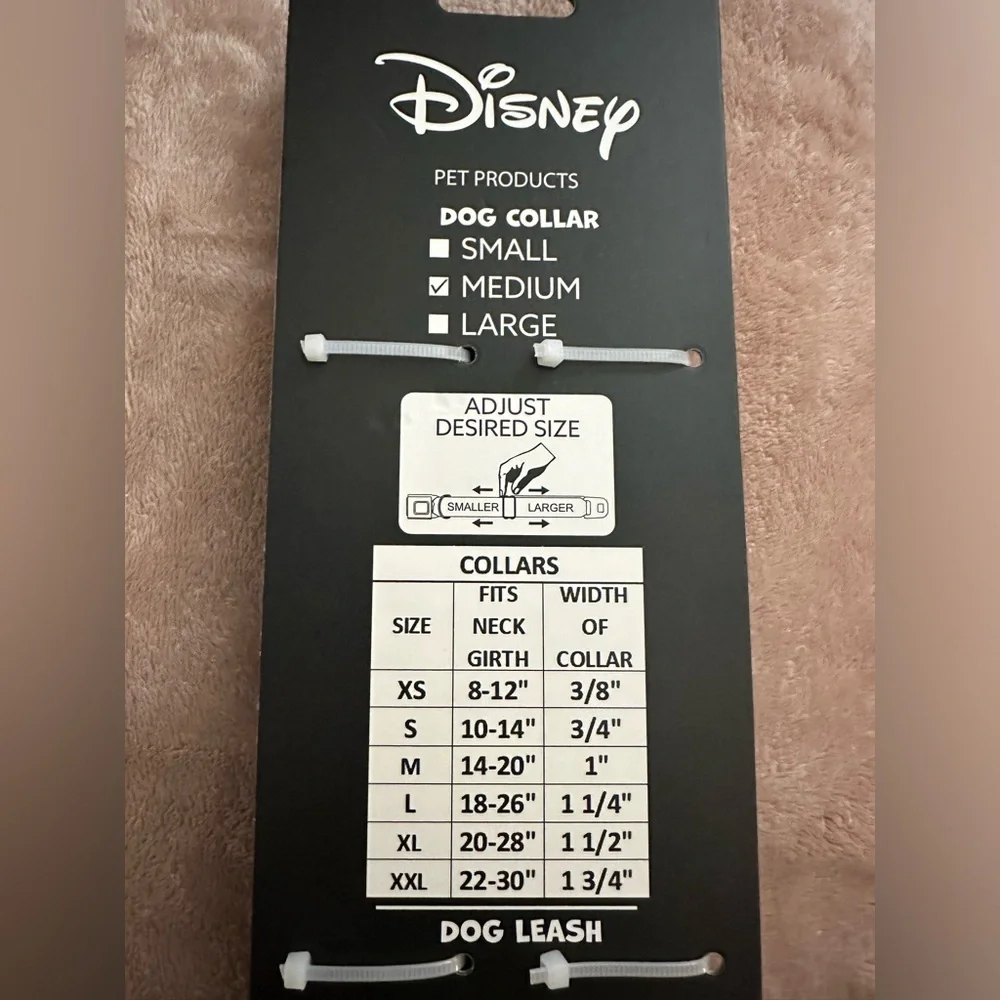 Leo and stitch dog collar and matching leash set